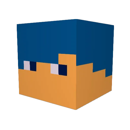 N00BsWAY Minecraft avatar head, 3D render