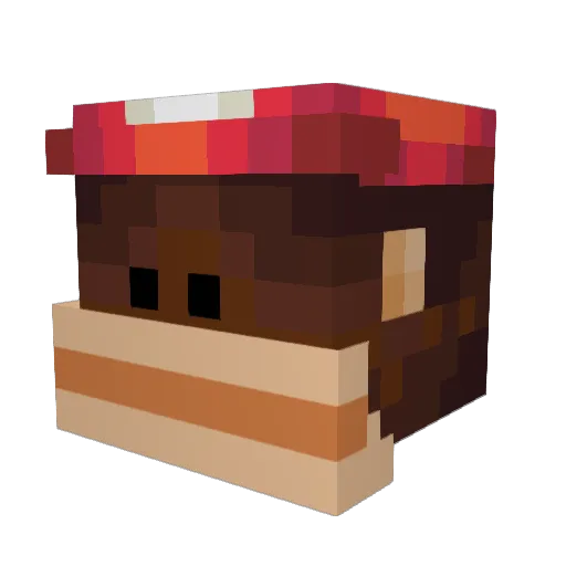 N00byd000 Minecraft avatar head, 3D render