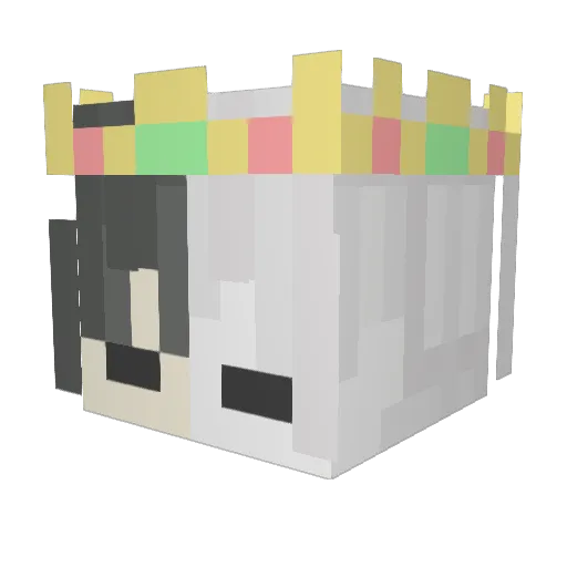 N00rmanTV Minecraft avatar head, 3D render