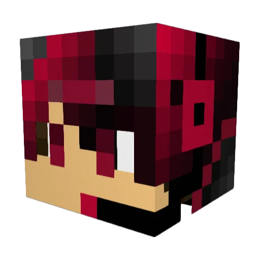 N00xy Minecraft avatar head, 3D render