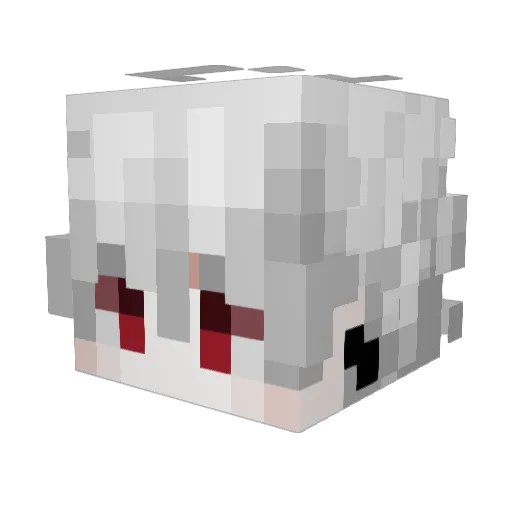 N0AHZIN Minecraft avatar head, 3D render