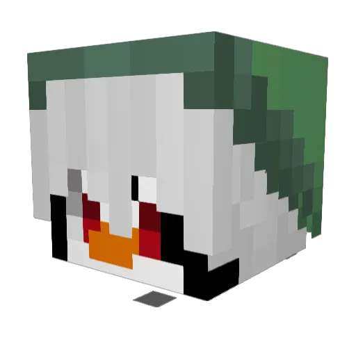 N0CT1S_XV Minecraft avatar head, 3D render
