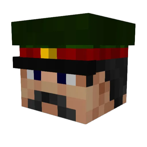 N0F4C3_666 Minecraft avatar head, 3D render
