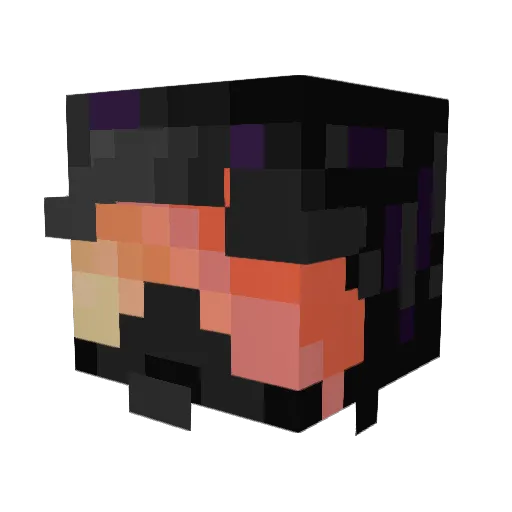 N0F4ke Minecraft avatar head, 3D render