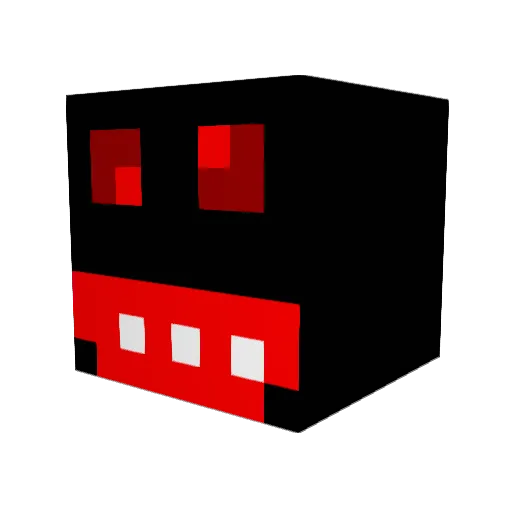 N0Future Minecraft avatar head, 3D render