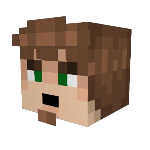 N0MAD9 Minecraft avatar head, 3D render
