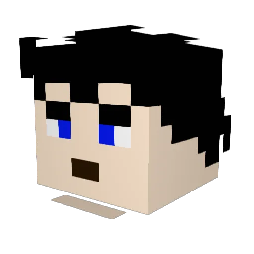 N0MAD_ONE Minecraft avatar head, 3D render