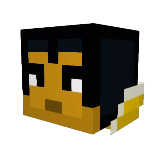 N0MD Minecraft avatar head, 3D render
