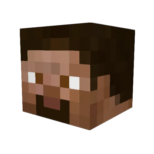 N0NST0P1 Minecraft avatar head, 3D render
