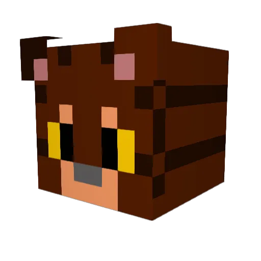 N0PRAZ Minecraft avatar head, 3D render