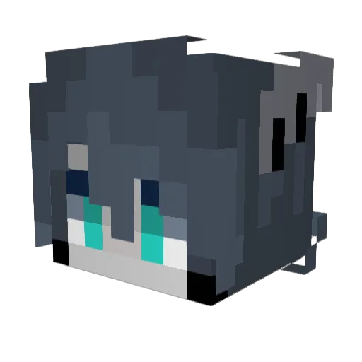 N0RDFINK Minecraft avatar head, 3D render
