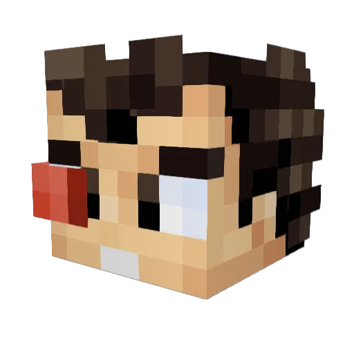 N0RDWEST Minecraft avatar head, 3D render
