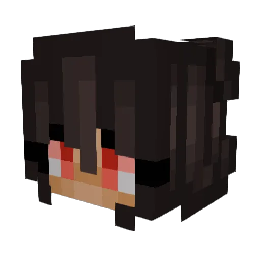 N0RVINA Minecraft avatar head, 3D render