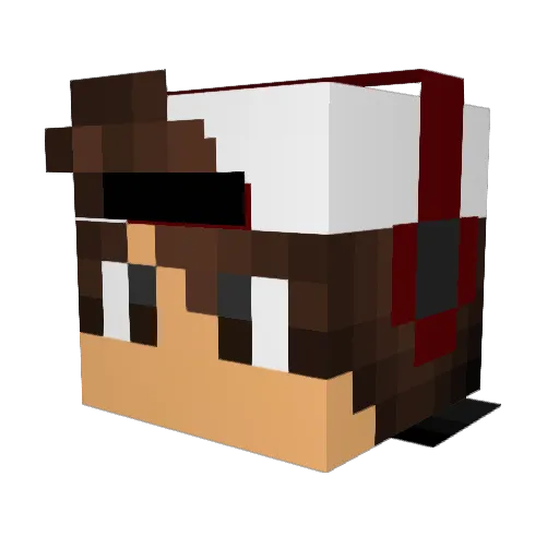 N0ST Minecraft avatar head, 3D render