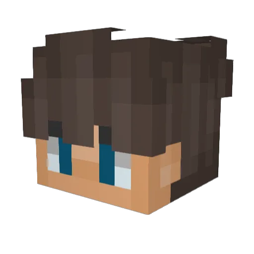 N0TDIMA Minecraft avatar head, 3D render
