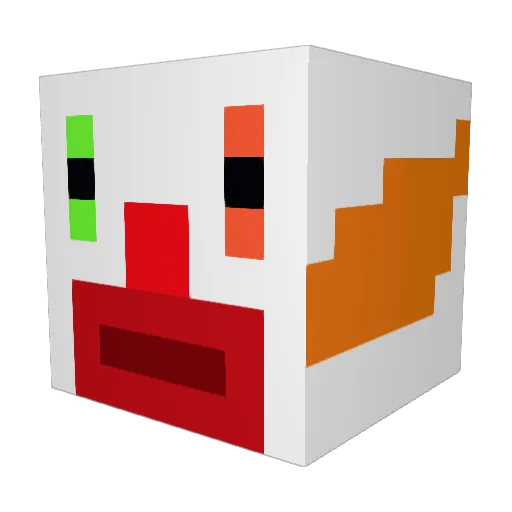 N0T_AcEY Minecraft avatar head, 3D render