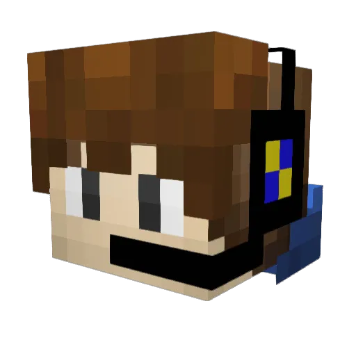 N0VASCORE Minecraft avatar head, 3D render