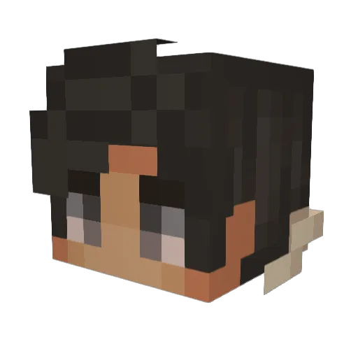 N0X1C_gamez Minecraft avatar head, 3D render