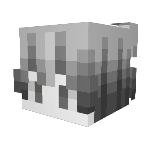 N0_Clutch Minecraft avatar head, 3D render