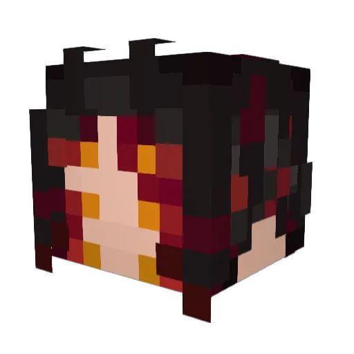 N0bix Minecraft avatar head, 3D render