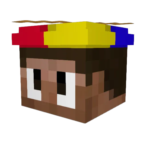 N0cb Minecraft avatar head, 3D render