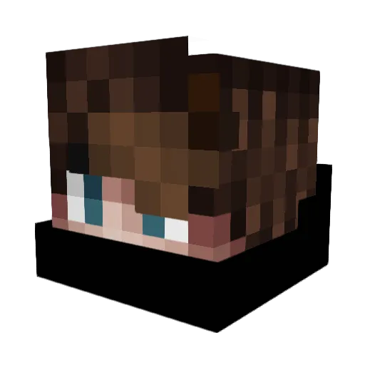 N0evyX Minecraft avatar head, 3D render
