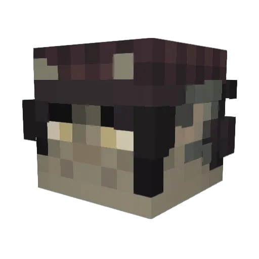 N0irzen Minecraft avatar head, 3D render