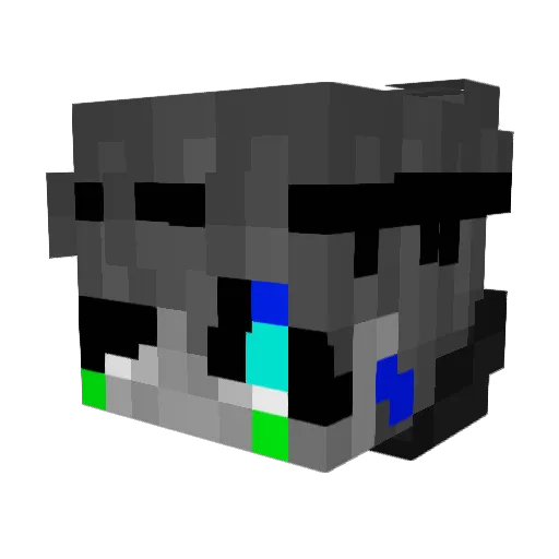 N0isy__ Minecraft avatar head, 3D render