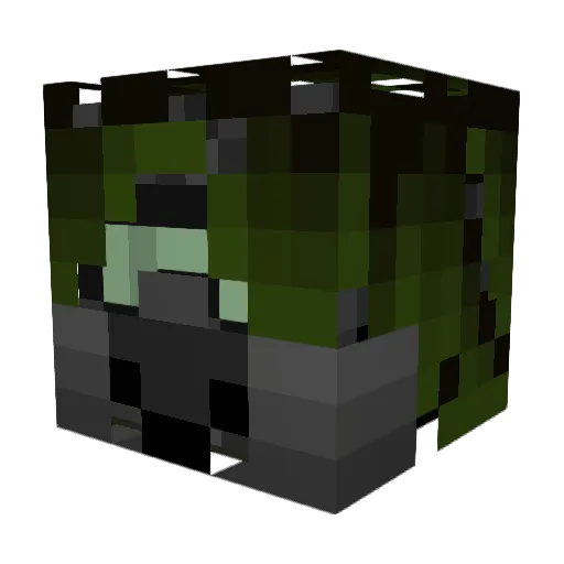 N0jre Minecraft avatar head, 3D render
