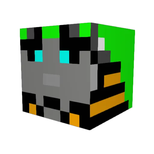 N0ktorren Minecraft avatar head, 3D render