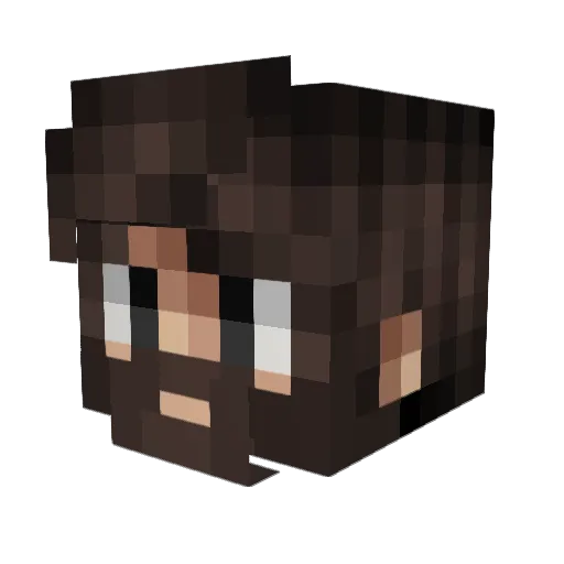 N0n0_o Minecraft avatar head, 3D render