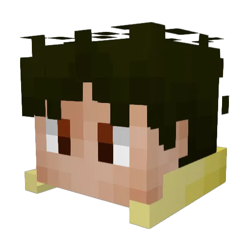N0nix Minecraft avatar head, 3D render
