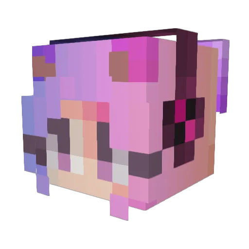 N0orii Minecraft avatar head, 3D render
