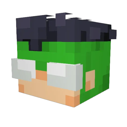 N0sm4s Minecraft avatar head, 3D render