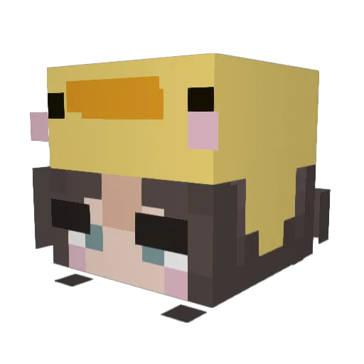 N0stril Minecraft avatar head, 3D render