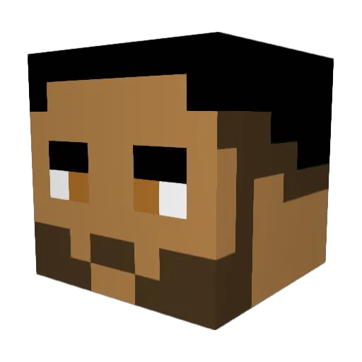 N0tElectr0 Minecraft avatar head, 3D render