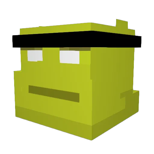 N0tMe Minecraft avatar head, 3D render
