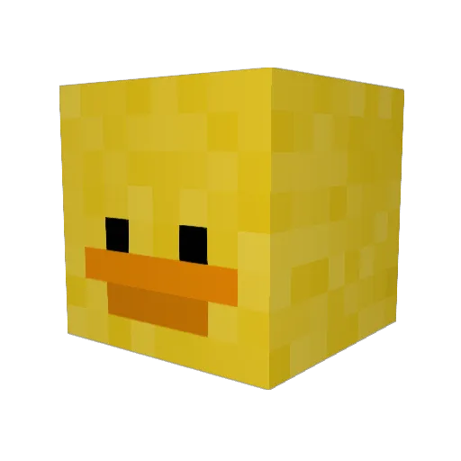 N0tReally Minecraft avatar head, 3D render