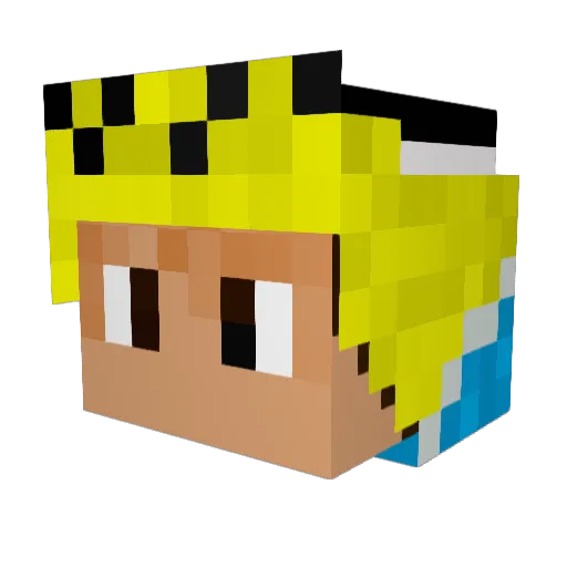 N0tedThat Minecraft avatar head, 3D render