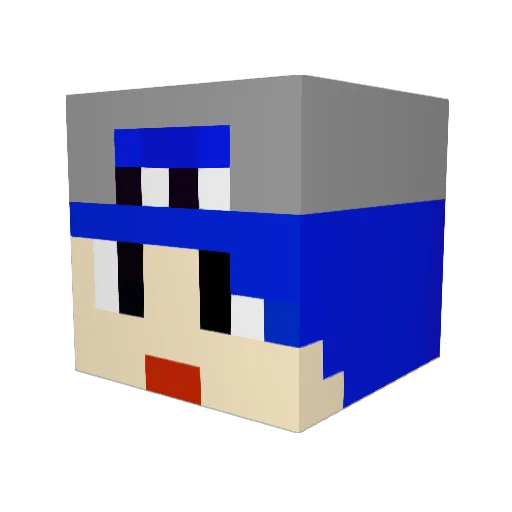N0turfault Minecraft avatar head, 3D render