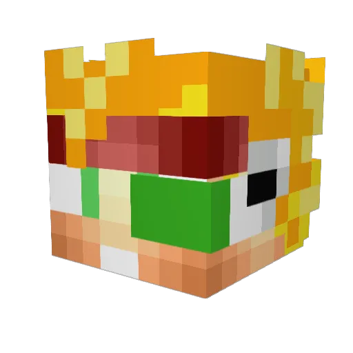 N0vaRanger Minecraft avatar head, 3D render