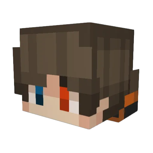 N11ck0 Minecraft avatar head, 3D render