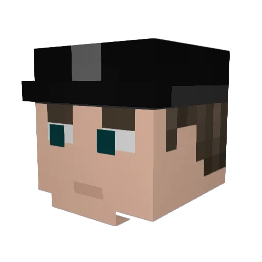 N11kt Minecraft avatar head, 3D render