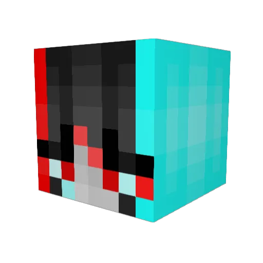 N12OLAS Minecraft avatar head, 3D render