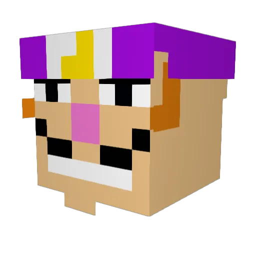 N16GMK Minecraft avatar head, 3D render