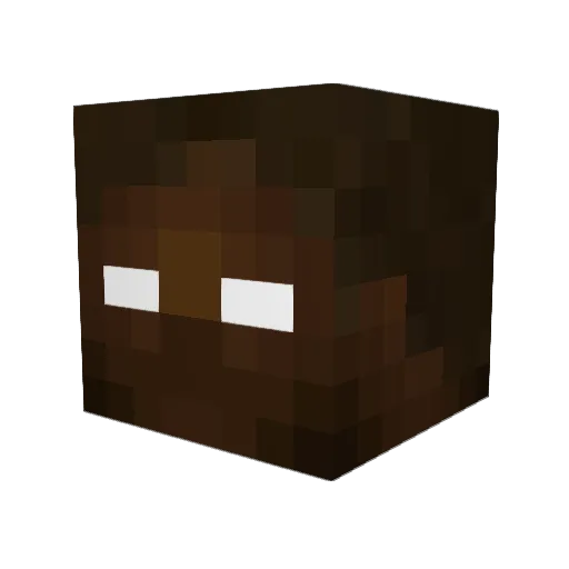 N1GGERBRINE Minecraft avatar head, 3D render