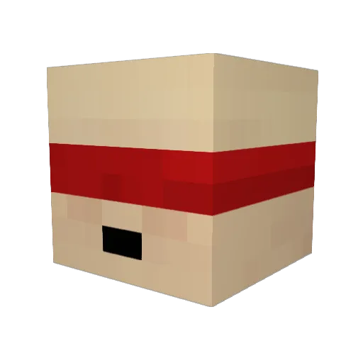 N1GGR259 Minecraft avatar head, 3D render