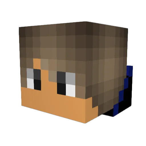 N1IKKO Minecraft avatar head, 3D render