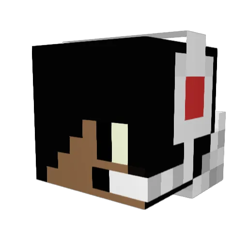 N1LUK Minecraft avatar head, 3D render