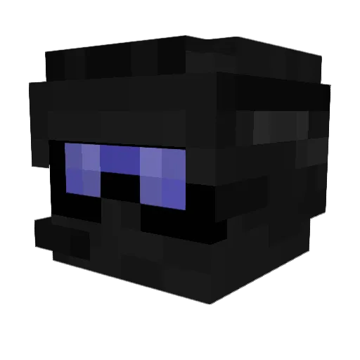 N1LV Minecraft avatar head, 3D render